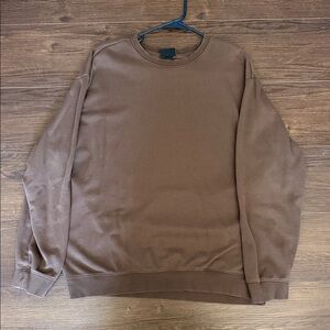 H&M Men's Crewneck Sweater in Chocolate Brown